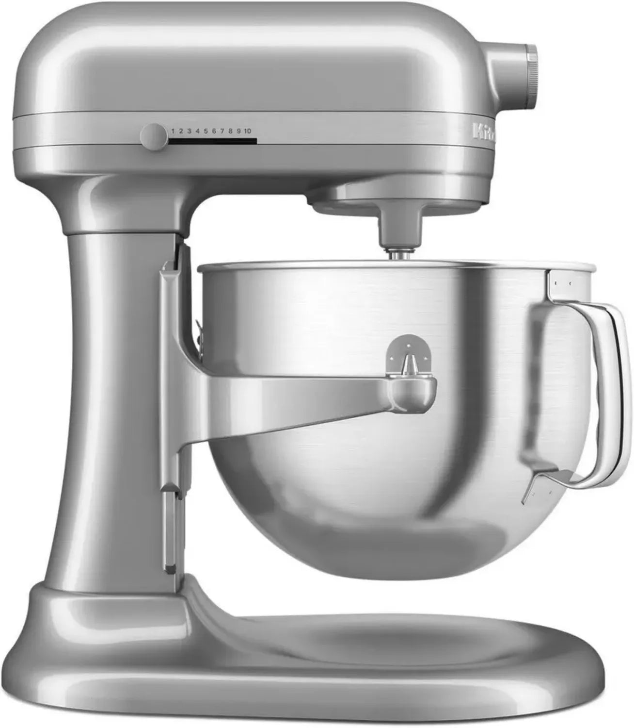 KitchenAid KSM70SK Standmixer, 7L Silber, Doppel Flex-Knethaken