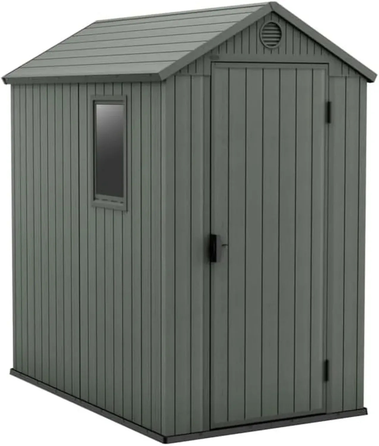 Keter Darwin Gartenhaus 4x6, Salbeigrün, Holzoptik, 2m²